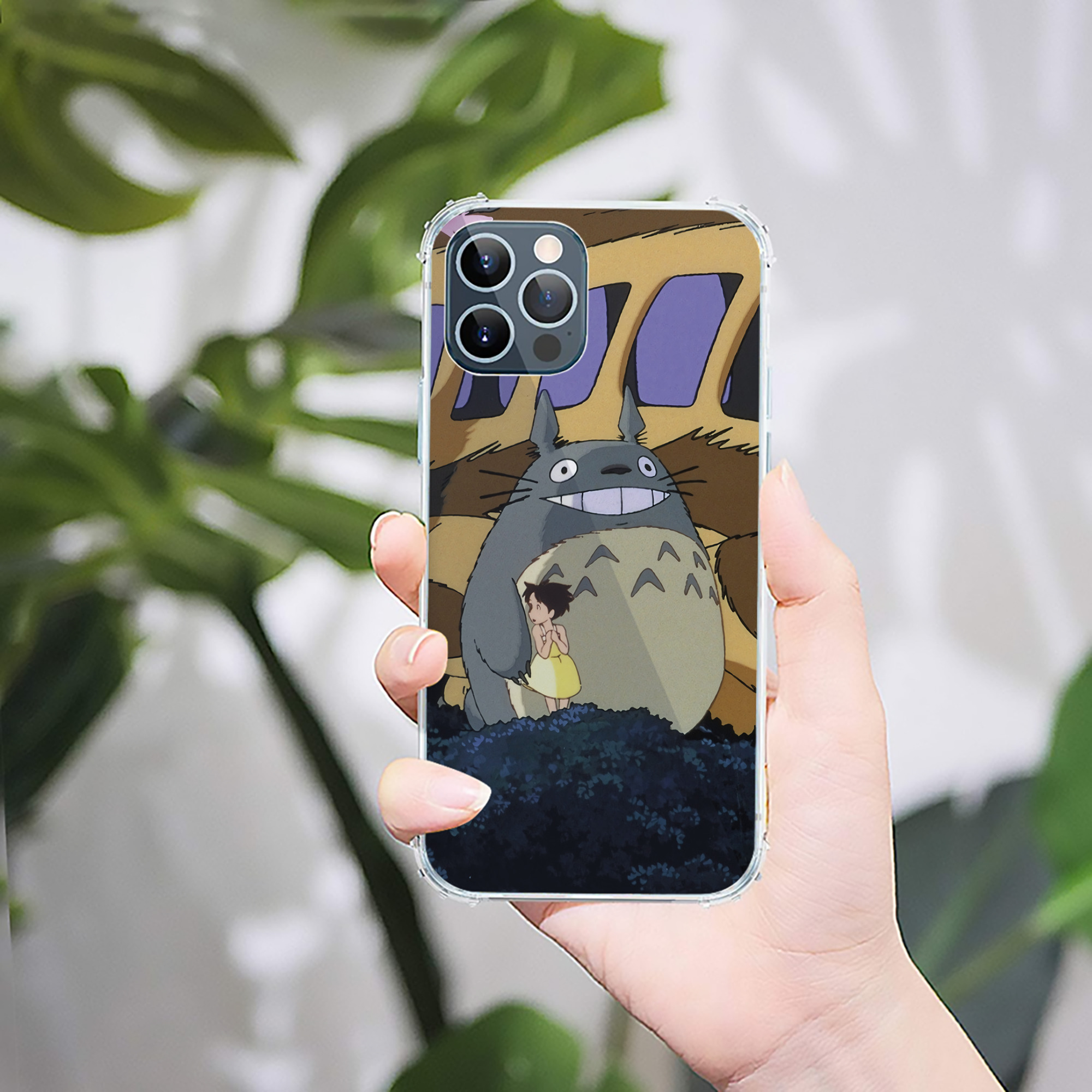 （画像用） となりのトトロ 草壁メイ 草壁サツキ My Neighbor Totoro Satsuki Kusakabe Mei Kusakabe 【iPhone 12シリーズ対応】透明スマホケース（クリアソフトケース）